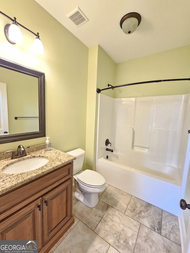 303 Norfolk Cir, Warner Robins, GA 31088 - bathroom featuring vanity and shower / washtub combination
