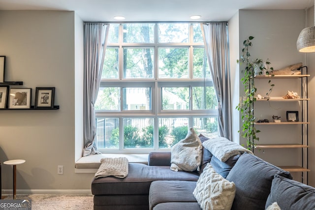 1192 Cleburne Ave NE, Atlanta, GA 30307 - living area with carpet and baseboards