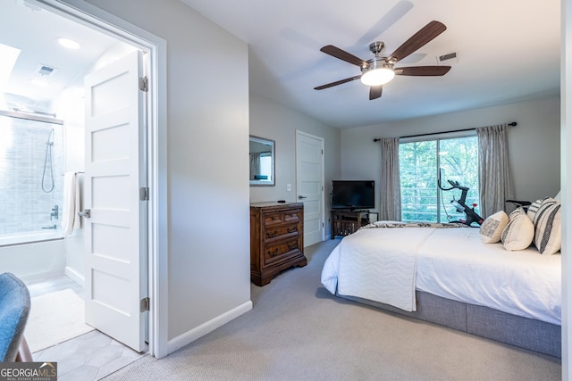 1192 Cleburne Ave NE, Atlanta, GA 30307 - carpeted bedroom featuring baseboards and a ceiling fan