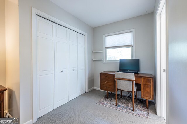 1192 Cleburne Ave NE, Atlanta, GA 30307 - carpeted home office with baseboards
