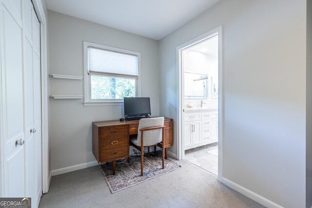 1192 Cleburne Ave NE, Atlanta, GA 30307 - office area with light carpet and baseboards