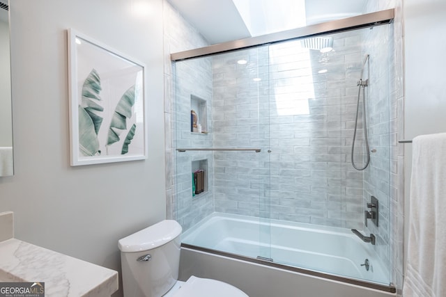 1192 Cleburne Ave NE, Atlanta, GA 30307 - bathroom featuring shower / bath combination with glass door and vanity