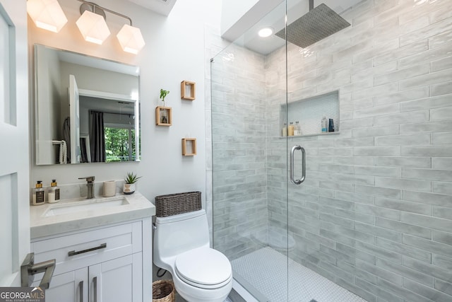 1192 Cleburne Ave NE, Atlanta, GA 30307 - full bath featuring a stall shower and vanity