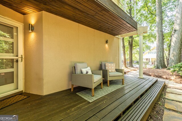 1192 Cleburne Ave NE, Atlanta, GA 30307 - view of wooden terrace