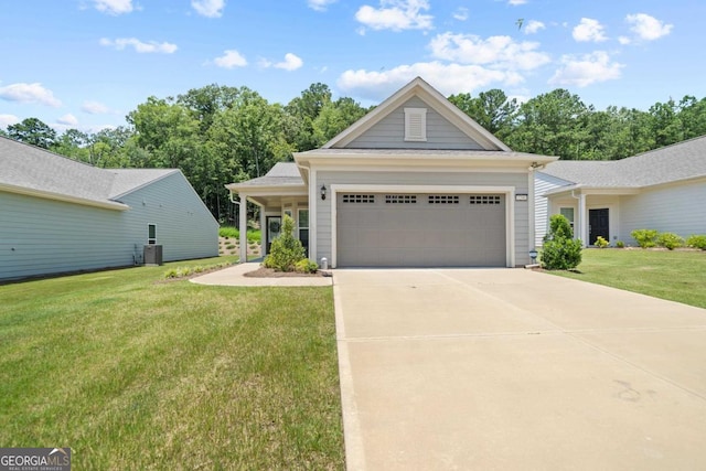 1290 Starboard Way, Greensboro, GA 30642 - view of front of house with a garage, a front lawn, and driveway