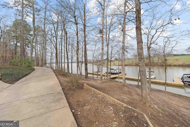 1290 Starboard Way, Greensboro, GA 30642 - dock area featuring a water view