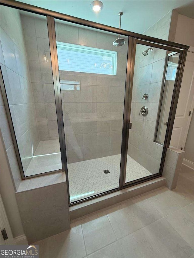 4266 Azalea Ridge Way, Hoschton, GA 30548 - full bathroom featuring tile patterned floors and a stall shower