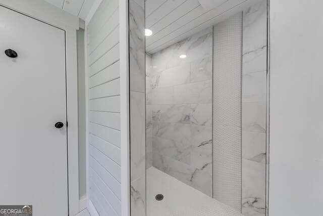 281 Jones Rd, Jefferson, GA 30549 - full bathroom with marble finish flooring and tiled shower