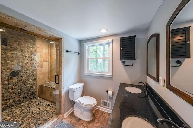 9805 Buice Rd, Alpharetta, GA 30022 - full bath featuring a shower stall and double vanity