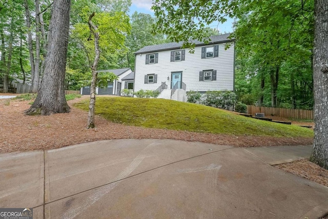 9805 Buice Rd, Alpharetta, GA 30022 - view of colonial-style house