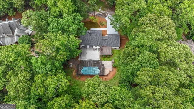 9805 Buice Rd, Alpharetta, GA 30022 - view from above of property