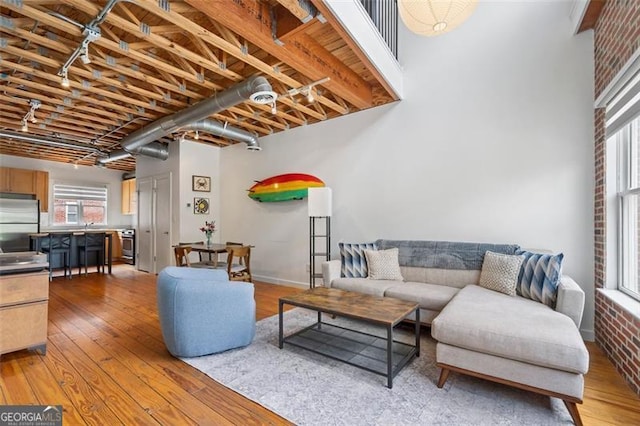 322 Peters Unit 2, Atlanta, GA 30313 - living area featuring light wood finished floors