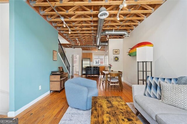 322 Peters Unit 2, Atlanta, GA 30313 - living area featuring light wood finished floors