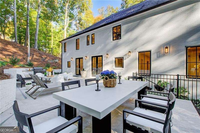 6090 River Chase Cir, Atlanta, GA 30328 - view of patio featuring outdoor dining space