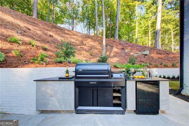 6090 River Chase Cir, Atlanta, GA 30328 - view of patio / terrace featuring an outdoor kitchen