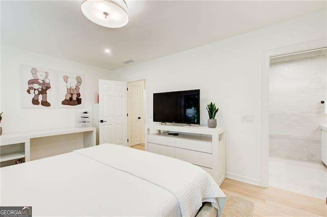 6090 River Chase Cir, Atlanta, GA 30328 - bedroom with light wood finished floors and baseboards