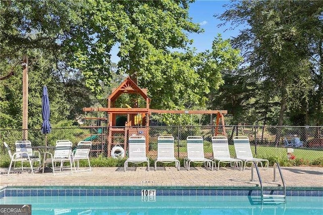 6090 River Chase Cir, Atlanta, GA 30328 - community pool featuring view of scattered trees