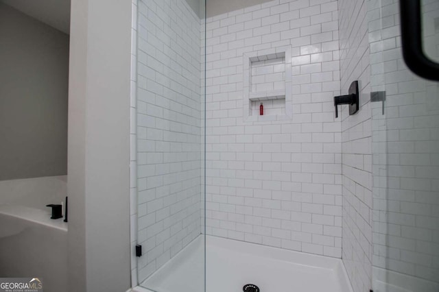 328 Brookstone Dr, Carrollton, GA 30116 - bathroom featuring a shower stall