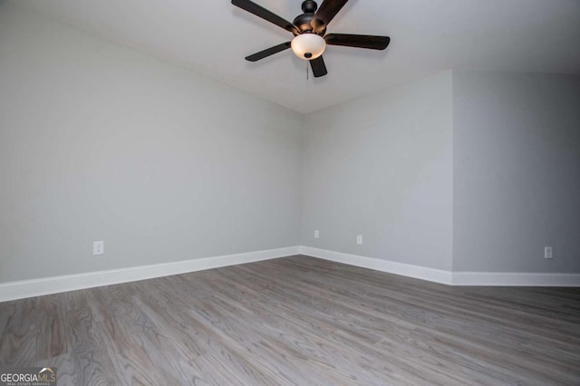 328 Brookstone Dr, Carrollton, GA 30116 - unfurnished room with ceiling fan and wood finished floors