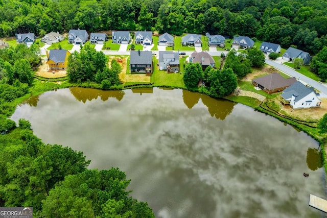 328 Brookstone Dr, Carrollton, GA 30116 - aerial perspective of suburban area with a large body of water