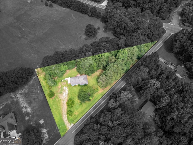 1041 Sandy Ridge Rd, Mcdonough, GA 30252 - aerial overview of property's location featuring property parcel outlined