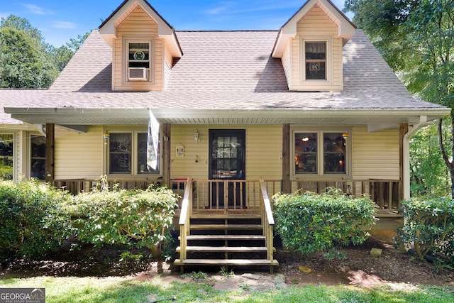 292 Selfridge Rd, Mcdonough, GA 30252 - view of front facade featuring covered porch and roof with shingles