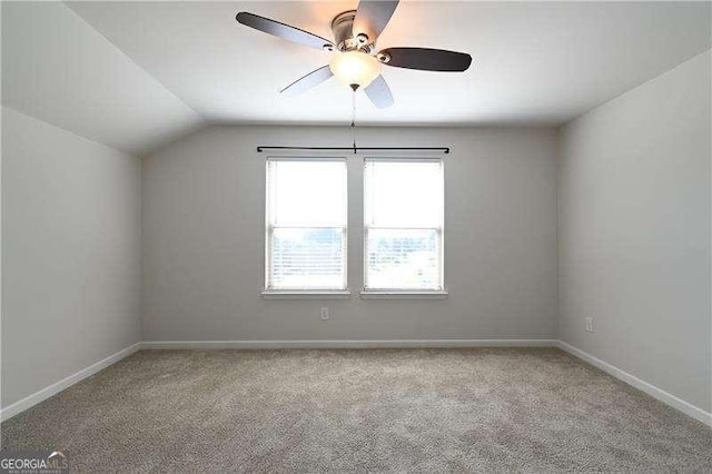 1057 Towne Mill Xing, Canton, GA 30114 - bonus room featuring carpet flooring, a ceiling fan, and vaulted ceiling