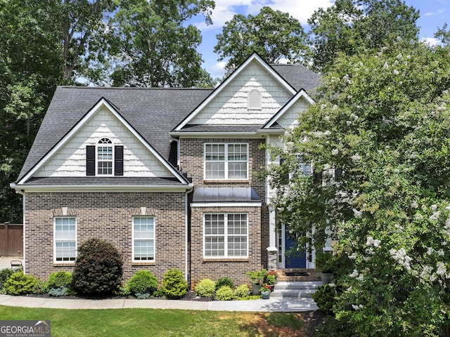 302 Thornhill Cir, Jefferson, GA 30549 - view of front of home with brick siding and roof with shingles