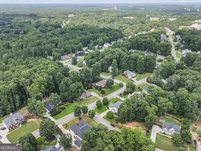 302 Thornhill Cir, Jefferson, GA 30549 - aerial view of residential area with a forest