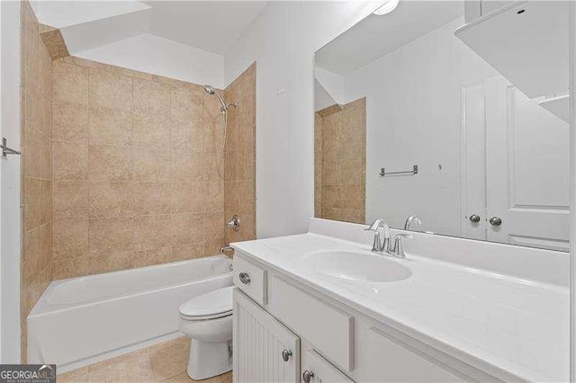 4089 Thorndale Ln Unit 13, Smyrna, GA 30080 - full bathroom featuring vanity, washtub / shower combination, and tile patterned floors