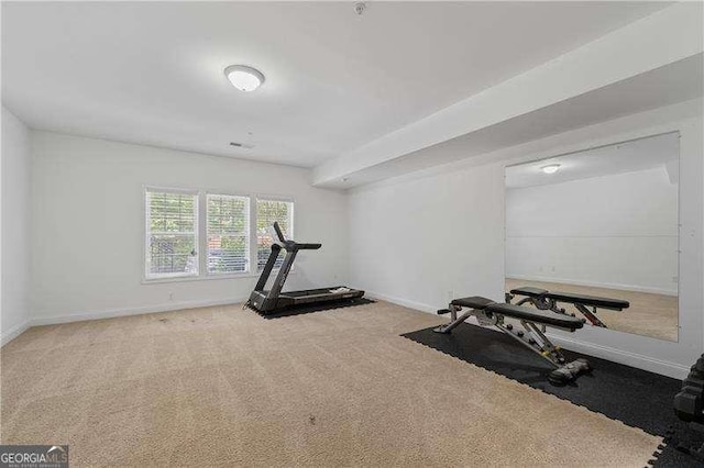 4089 Thorndale Ln Unit 13, Smyrna, GA 30080 - workout room featuring carpet floors