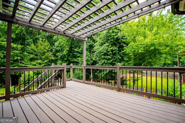 304 Wooded Glen Ln, Carrollton, GA 30117 - wooden terrace with a pergola