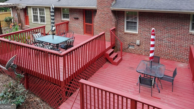 2202 Springdale Dr, Snellville, GA 30078 - deck with outdoor dining space
