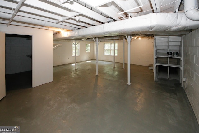 2202 Springdale Dr, Snellville, GA 30078 - basement featuring concrete block wall