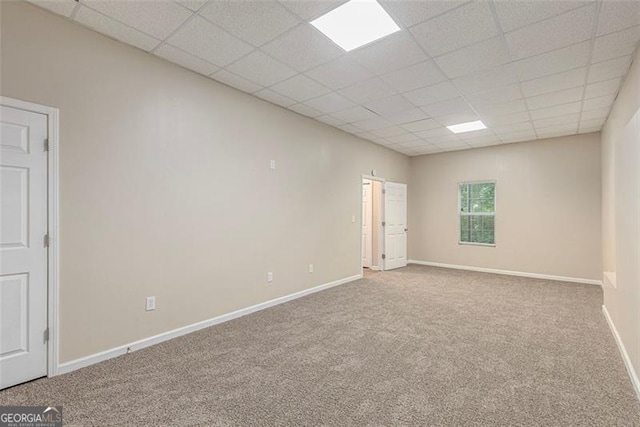7420 Bristol, Douglasville, GA 30134 - unfurnished room with carpet floors and a paneled ceiling