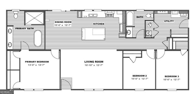 871 W Leatherwood Rd, Toccoa, GA 30577 - view of room layout