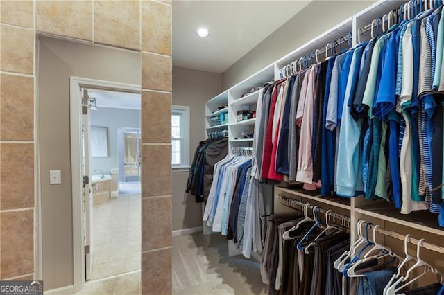 13520 Providence Lk, Alpharetta, GA 30004 - spacious closet with light carpet