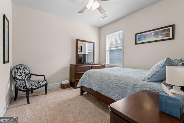 2844 Bluestone Dr SW, South Fulton, GA 30331 - bedroom with light carpet and ceiling fan