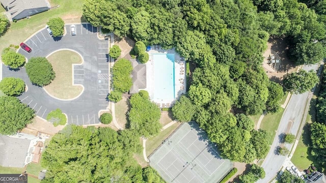 2844 Bluestone Dr SW, South Fulton, GA 30331 - aerial overview of property's location featuring a pool