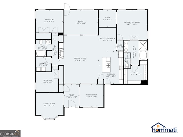 2844 Bluestone Dr SW, South Fulton, GA 30331 - view of property floor plan