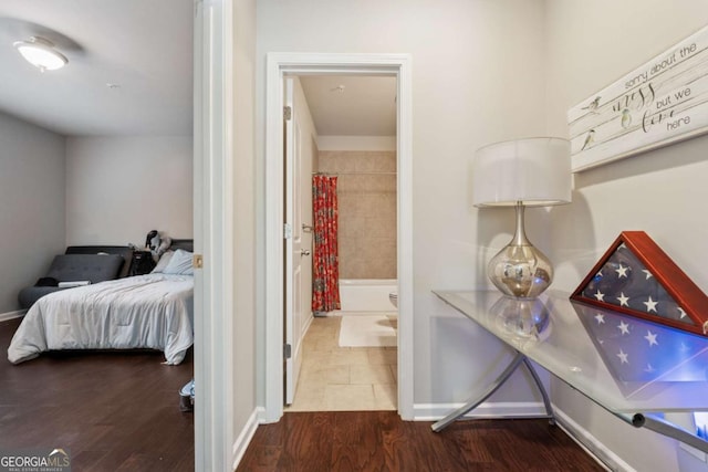 2520 Carmel Way, Alpharetta, GA 30009 - hall with wood finished floors