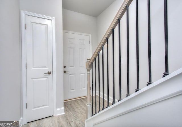117 Greenview Ct Unit 1302, Homer, GA 30547 - staircase featuring wood finished floors and baseboards