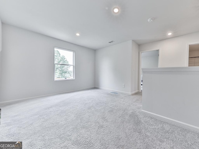 520 Pemberton St, Euharlee, GA 30145 - unfurnished room with carpet flooring, recessed lighting, and a smoke detector