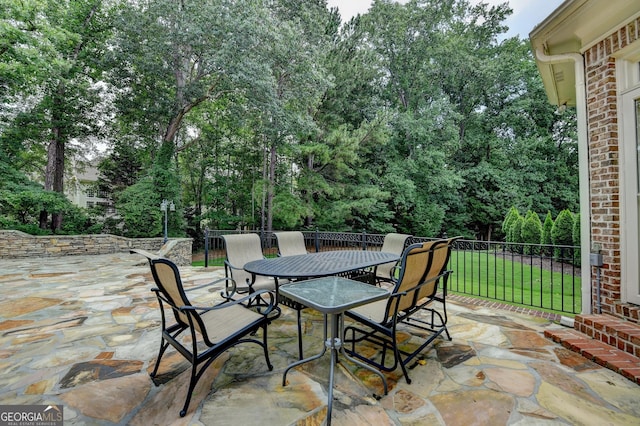 8230 Royal Melbourne Way, Duluth, GA 30097 - view of patio / terrace featuring outdoor dining area
