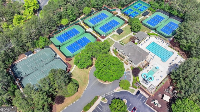 8230 Royal Melbourne Way, Duluth, GA 30097 - bird's eye view of a pool area