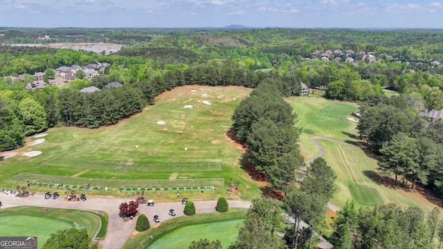8230 Royal Melbourne Way, Duluth, GA 30097 - bird's eye view of a golf course and a heavily wooded area