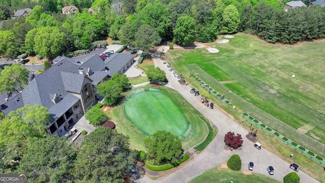 8230 Royal Melbourne Way, Duluth, GA 30097 - aerial overview of property's location with a golf course