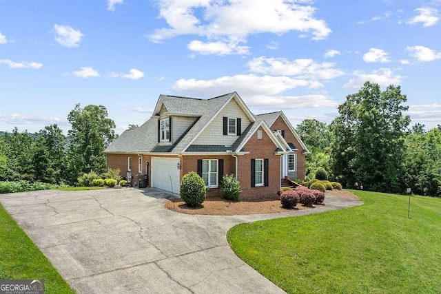 262 Pinnacle Pointe Dr, Rocky Face, GA 30740 - view of front of property with brick siding, driveway, and a front yard