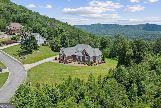 262 Pinnacle Pointe Dr, Rocky Face, GA 30740 - aerial view of property and surrounding area with a heavily wooded area