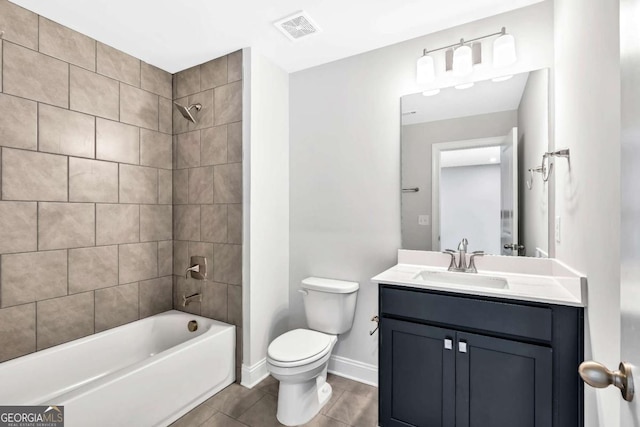7449 Waterview Cv, Douglasville, GA 30135 - full bathroom featuring vanity, shower / bath combination, and tile patterned floors